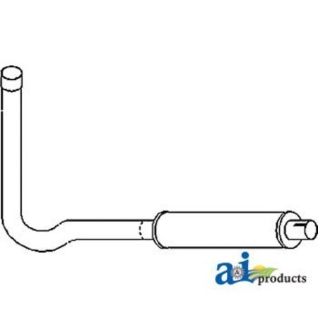 A & I PRODUCTS Vertical Muffler & Pipe Assembly 37" x22" x3.5" A-FD2110